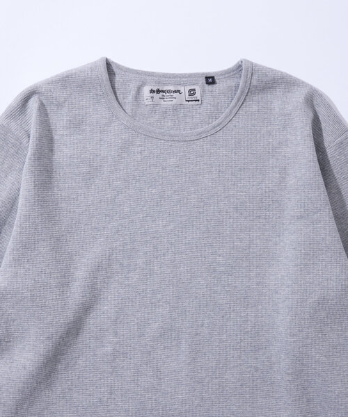 WHO'S WHO gallery（フーズフーギャラリー）の「2サイズ【SOUR CREAM/サワークリーム】ワッフルクルーネックロンTEE（Tシャツ/カットソー・レディース・グレー/ブラック/ホワイト・MEDIUM/LARGE）」の20枚目の写真