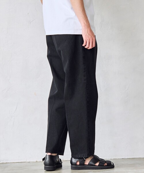RONEL(ロネル)の「【RONEL】デニムトラウザー(デニムパンツ・メンズ・オフホワイト/ブラック・S/M/L/XL)」の3枚目の写真