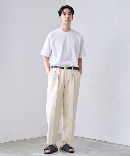 RONEL(ロネル)の「【RONEL】デニムトラウザー(デニムパンツ・メンズ・オフホワイト/ブラック・S/M/L/XL)」の14枚目の写真