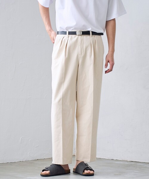 RONEL(ロネル)の「【RONEL】デニムトラウザー(デニムパンツ・メンズ・オフホワイト/ブラック・S/M/L/XL)」の15枚目の写真