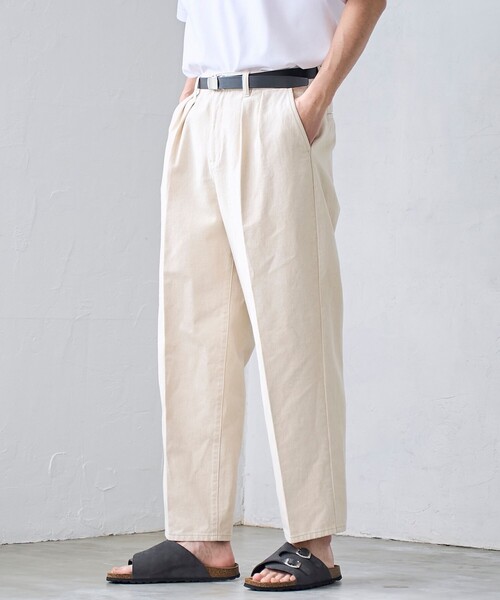 RONEL(ロネル)の「【RONEL】デニムトラウザー(デニムパンツ・メンズ・オフホワイト/ブラック・S/M/L/XL)」の16枚目の写真