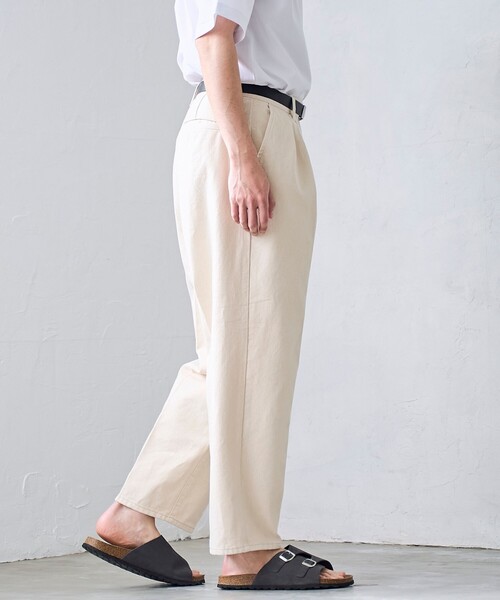 RONEL(ロネル)の「【RONEL】デニムトラウザー(デニムパンツ・メンズ・オフホワイト/ブラック・S/M/L/XL)」の18枚目の写真