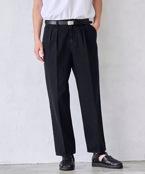 RONEL(ロネル)の「【RONEL】デニムトラウザー(デニムパンツ・メンズ・オフホワイト/ブラック・S/M/L/XL)」の21枚目の写真