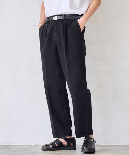RONEL(ロネル)の「【RONEL】デニムトラウザー(デニムパンツ・メンズ・オフホワイト/ブラック・S/M/L/XL)」の22枚目の写真