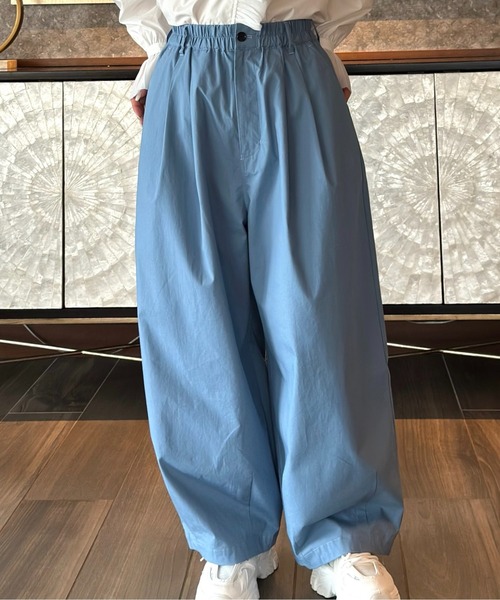 Burner(バーナー)の「ツータックイージーバルーンバギーパンツ(その他パンツ・レディース・サックスブルー/ダークグリーン/グリーン/ベージュ/ダークベージュ/ネイビー/ブラック/ライトグレー・マルチサイズ)」の8枚目の写真