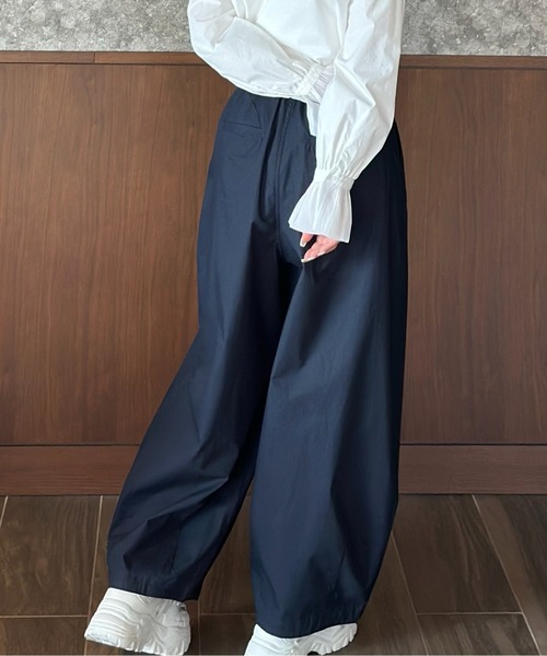 Burner(バーナー)の「ツータックイージーバルーンバギーパンツ(その他パンツ・レディース・サックスブルー/ダークグリーン/グリーン/ベージュ/ダークベージュ/ネイビー/ブラック/ライトグレー・マルチサイズ)」の14枚目の写真