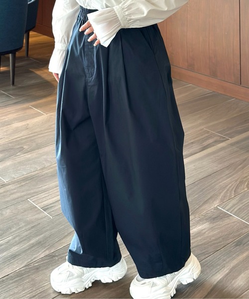 Burner(バーナー)の「ツータックイージーバルーンバギーパンツ(その他パンツ・レディース・サックスブルー/ダークグリーン/グリーン/ベージュ/ダークベージュ/ネイビー/ブラック/ライトグレー・マルチサイズ)」の16枚目の写真