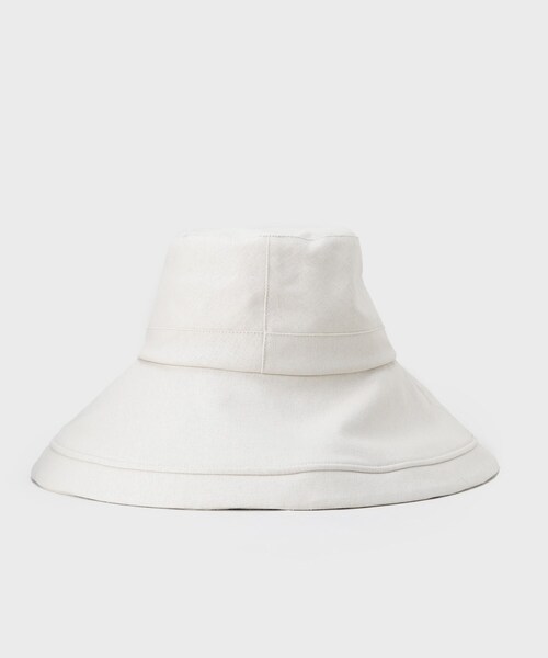 UNTITLED（アンタイトル）の「【遮熱・UVカット・ウォッシャブル】つば広HAT（ハット・レディース・ブラック/オフホワイト・99）」の12枚目の写真