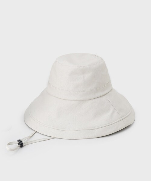 UNTITLED（アンタイトル）の「【遮熱・UVカット・ウォッシャブル】つば広HAT（ハット・レディース・ブラック/オフホワイト・99）」の3枚目の写真