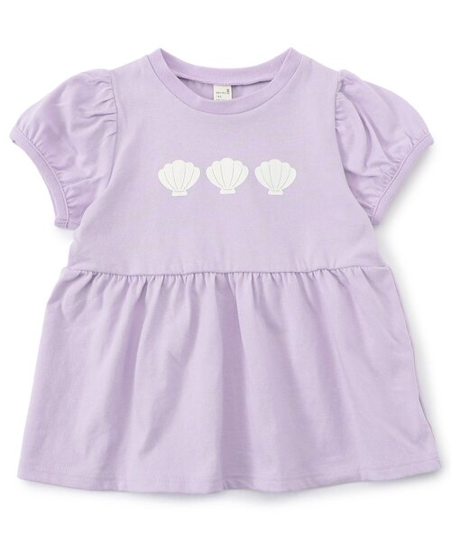 apres les cours（アプレレクール）の「ペプラムパフ半袖Tシャツ/7days Style（Tシャツ/カットソー・キッズ・ブラック/アイボリー/サックスブルー/その他2/ラベンダー/ピンク・110/120/130/140/80/90/100）」の14枚目の写真