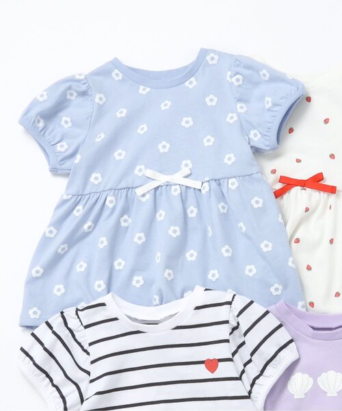 apres les cours（アプレレクール）の「ペプラムパフ半袖Tシャツ/7days Style（Tシャツ/カットソー・キッズ・ブラック/アイボリー/サックスブルー/その他2/ラベンダー/ピンク・110/120/130/140/80/90/100）」の22枚目の写真