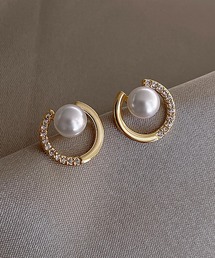 blackdia ocean パール サークル ピアス/イヤリング