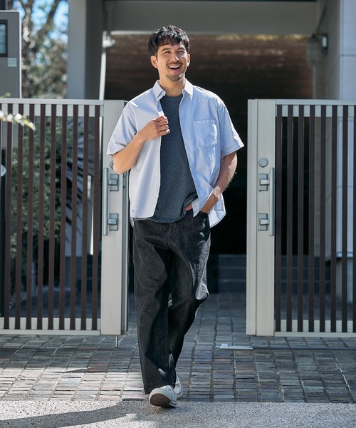 FOUND GOOD（ファウンドグッド）の「プレーティングテンジクT（Tシャツ/カットソー・メンズ・グレー系/ブラック/ホワイト系1/ブルー系・XL/L/M/S）」の14枚目の写真