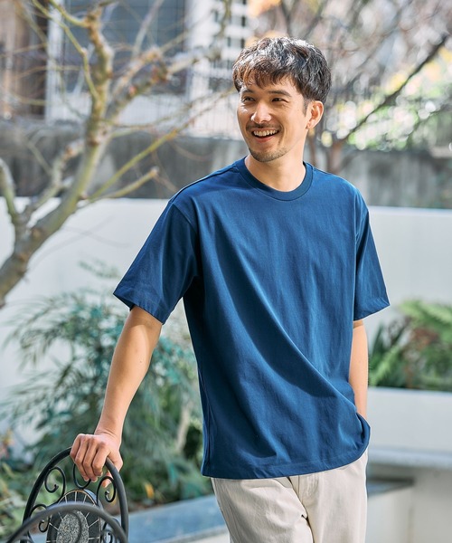 FOUND GOOD（ファウンドグッド）の「プレーティングテンジクT（Tシャツ/カットソー・メンズ・グレー系/ブラック/ホワイト系1/ブルー系・XL/L/M/S）」の22枚目の写真