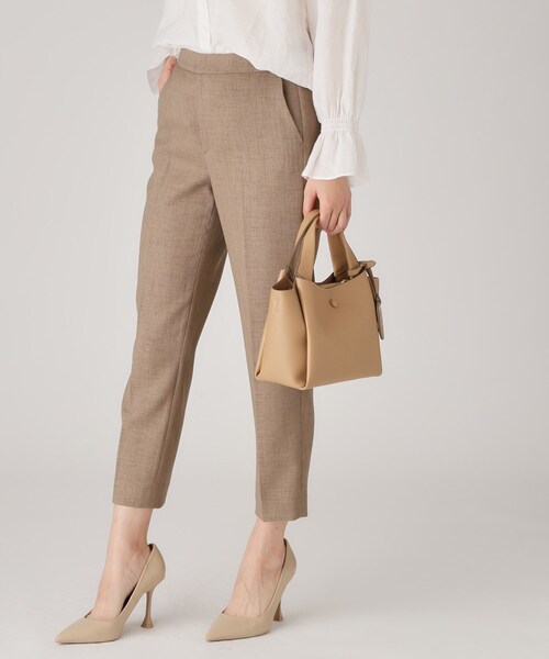 COUP DE CHANCE(クードシャンス)の「【手洗い可/日本製】タックテーパードパンツ(その他パンツ・レディース・ブラウン系/ブラック/ナチュラル/ダークグレー/ブルー/ホワイト・38/36/40/34/42)」の15枚目の写真