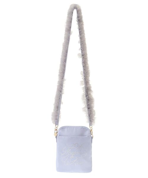 Maison de FLEUR(メゾンドフルール)の「EC限定チュールハンドルラインストーンポシェット(ショルダーバッグ・レディース・ブルー系その他7・FREE)」の3枚目の写真