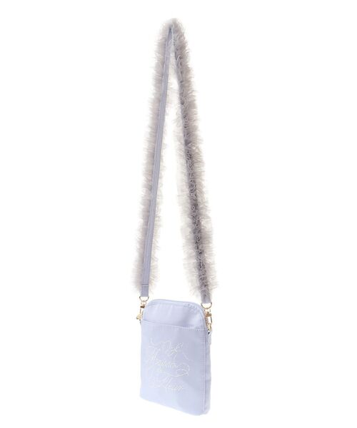 Maison de FLEUR(メゾンドフルール)の「EC限定チュールハンドルラインストーンポシェット(ショルダーバッグ・レディース・ブルー系その他7・FREE)」の4枚目の写真