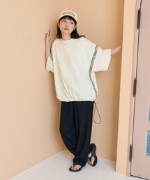 THEATRE PRODUCTS（シアタープロダクツ）の「THEATRE PRODUCTS × FREAK'S STORE/シアタープロダクツ 別注 裾コードジャガードテープTシャツ（Tシャツ/カットソー）」