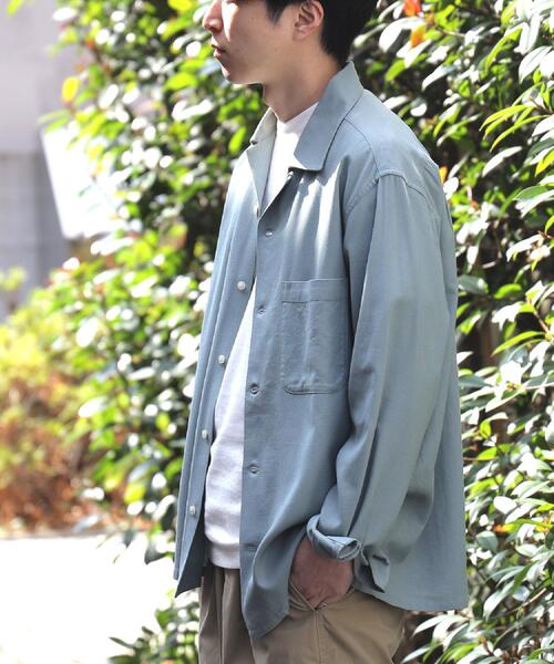 BACK NUMBER(バックナンバー)の「BACK NUMBER(バックナンバー)レーヨン麻混オープンカラーシャツ(シャツ/ブラウス・メンズ・ブラウン/オリーブ・XL/L/M/S)」の10枚目の写真