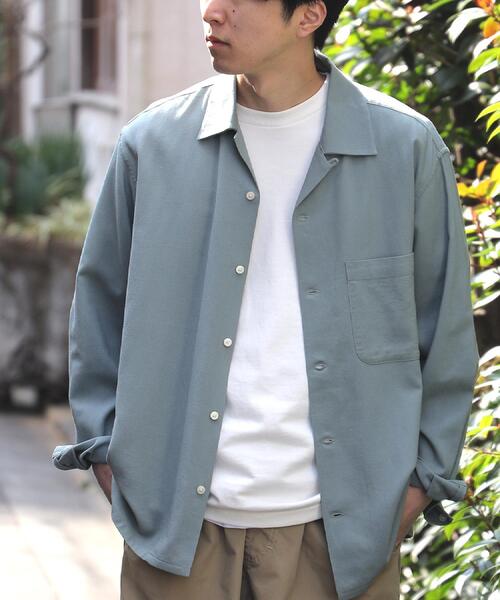 BACK NUMBER(バックナンバー)の「BACK NUMBER(バックナンバー)レーヨン麻混オープンカラーシャツ(シャツ/ブラウス・メンズ・ブラウン/オリーブ・XL/L/M/S)」の11枚目の写真
