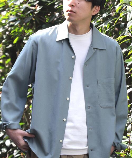 BACK NUMBER(バックナンバー)の「BACK NUMBER(バックナンバー)レーヨン麻混オープンカラーシャツ(シャツ/ブラウス・メンズ・ブラウン/オリーブ・XL/L/M/S)」の13枚目の写真
