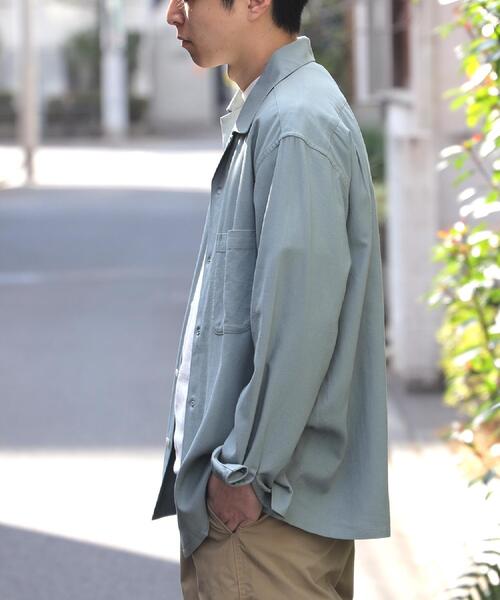 BACK NUMBER(バックナンバー)の「BACK NUMBER(バックナンバー)レーヨン麻混オープンカラーシャツ(シャツ/ブラウス・メンズ・ブラウン/オリーブ・XL/L/M/S)」の15枚目の写真