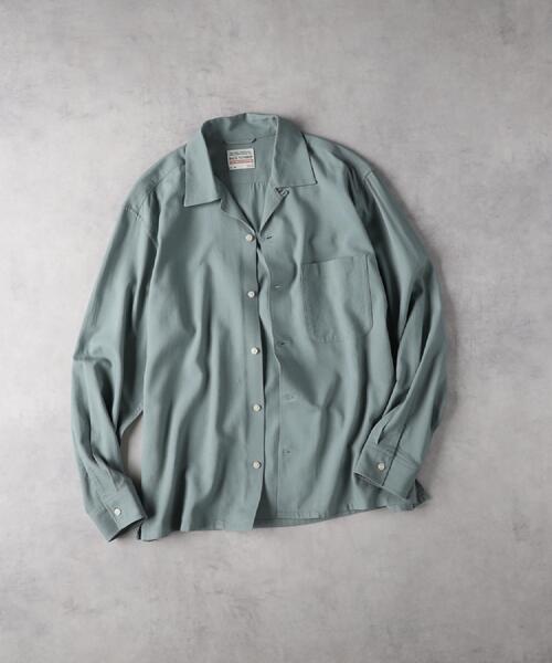 BACK NUMBER(バックナンバー)の「BACK NUMBER(バックナンバー)レーヨン麻混オープンカラーシャツ(シャツ/ブラウス・メンズ・ブラウン/オリーブ・XL/L/M/S)」の20枚目の写真