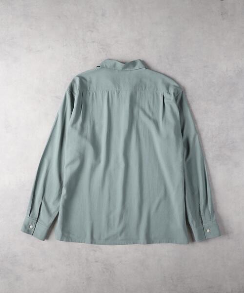 BACK NUMBER(バックナンバー)の「BACK NUMBER(バックナンバー)レーヨン麻混オープンカラーシャツ(シャツ/ブラウス・メンズ・ブラウン/オリーブ・XL/L/M/S)」の22枚目の写真