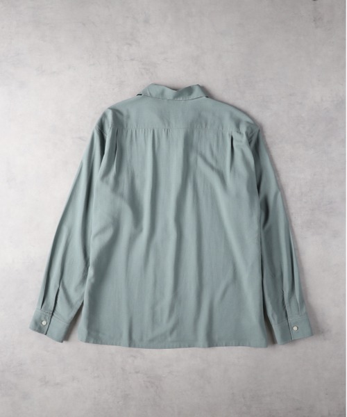 BACK NUMBER(バックナンバー)の「BACK NUMBER(バックナンバー)レーヨン麻混オープンカラーシャツ(シャツ/ブラウス・メンズ・ブラウン/オリーブ・XL/L/M/S)」の7枚目の写真