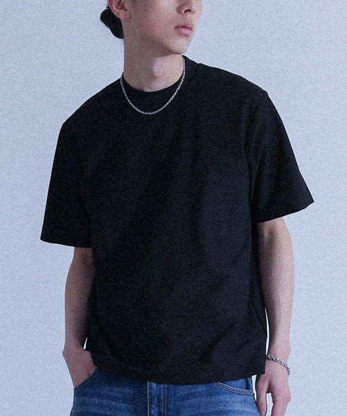 MDR(エムディアール)の「SOLOTEX スロープネック半袖Tシャツ(Tシャツ/カットソー・メンズ・チャコール/ホワイト/ブラック・M/L)」の2枚目の写真