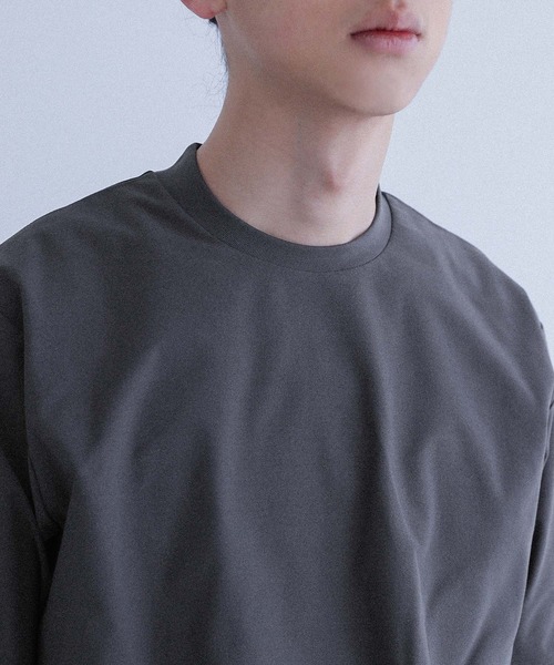 MDR(エムディアール)の「SOLOTEX スロープネック半袖Tシャツ(Tシャツ/カットソー・メンズ・チャコール/ホワイト/ブラック・M/L)」の8枚目の写真