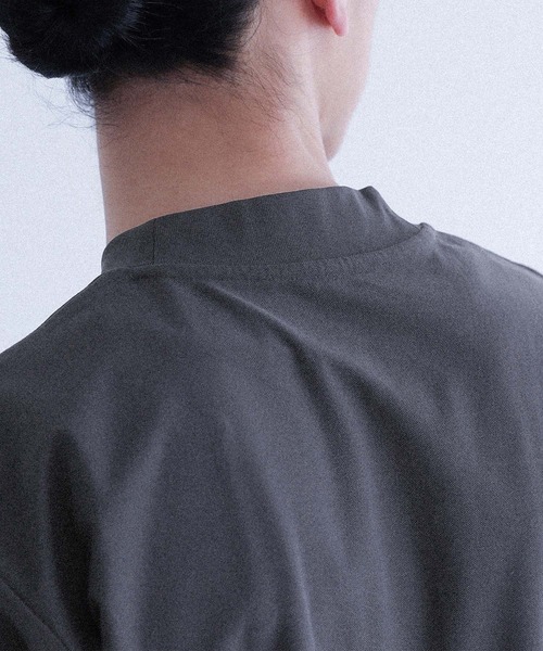 MDR(エムディアール)の「SOLOTEX スロープネック半袖Tシャツ(Tシャツ/カットソー・メンズ・チャコール/ホワイト/ブラック・M/L)」の9枚目の写真