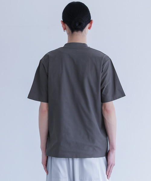 MDR(エムディアール)の「SOLOTEX スロープネック半袖Tシャツ(Tシャツ/カットソー・メンズ・チャコール/ホワイト/ブラック・M/L)」の6枚目の写真