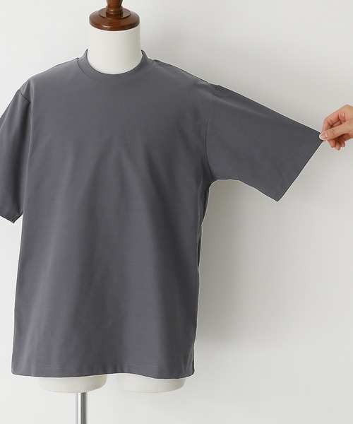 MDR(エムディアール)の「SOLOTEX スロープネック半袖Tシャツ(Tシャツ/カットソー・メンズ・チャコール/ホワイト/ブラック・M/L)」の11枚目の写真