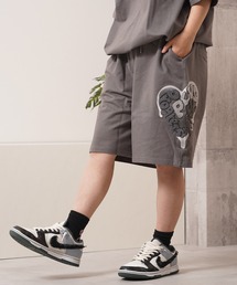 ハート サガラ刺繍 スウェットショーツ / Heart Sagara Embroidery Sweatshorts