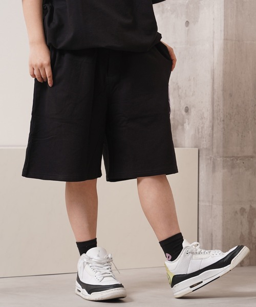 1111clothing(ワンフォークロージング)の「ハート サガラ刺繍 スウェットショーツ / Heart Sagara Embroidery Sweatshorts(スウェットパンツ・メンズ・ブラック/ブラウン/アッシュ/チャコールグレー・M/L)」の22枚目の写真