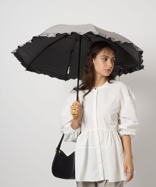 its【匿名配送】<Wpc.>UVO2 折りたたみ傘 / 晴雨兼用 日傘 Wpc. 折りたたみ傘 「Wpc.」UVO 2 フリル / 晴雨兼用 レイン