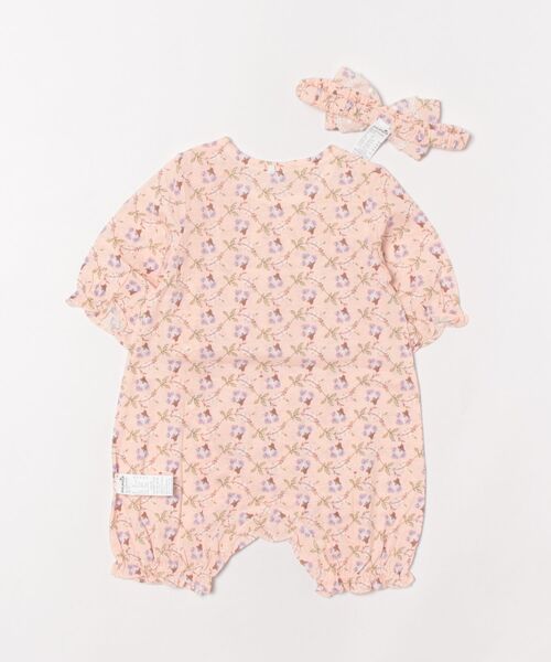 moimoln（モイモルン）の「【2点セット】ヘアバンド＆裾フリルカバーオール（ロンパース・キッズ・ピンク・70cm/80ｃｍ/90cm）」の9枚目の写真