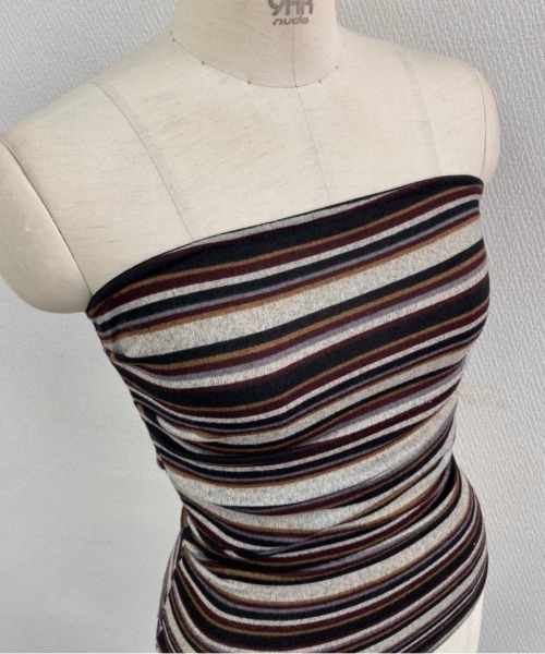 LADY LIKE（レディライク）の「マルチボーダーチューブトップ（チューブトップ・レディース・ダークパープル・M）」の11枚目の写真