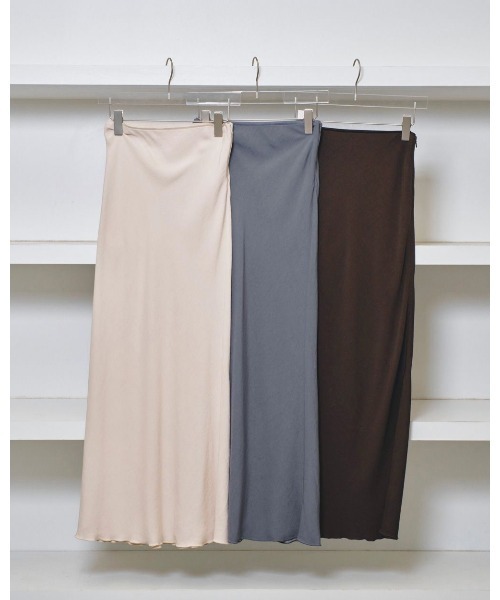 TODAYFUL/トゥデイフル】Backsatin Pencil Skirt/バックサテン