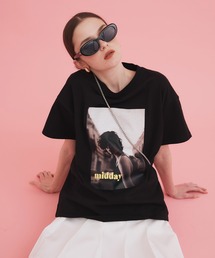 【入荷禁止】フォトプリントオーバーサイズショートスリーブTシャツ