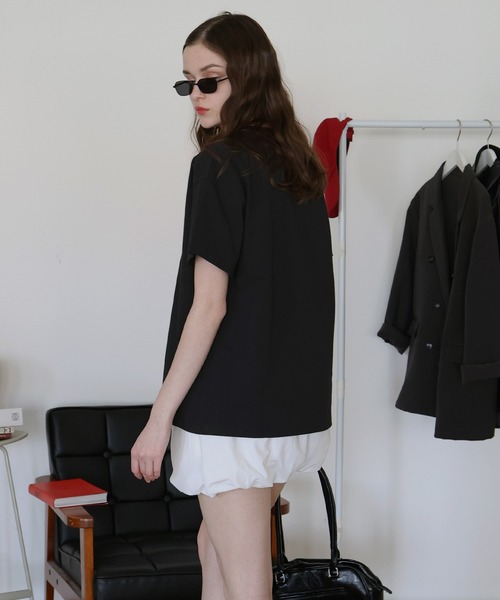 Mili affinity(ミリアフィニティー)の「【入荷禁止】フォトプリントオーバーサイズショートスリーブTシャツ(Tシャツ/カットソー・レディース・ブラック/オフホワイト/チャコール・FREE)」の4枚目の写真