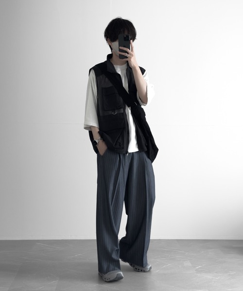 RUUBON（ルーボン）の「【RUUBON】damage pigment cotton Tee / ダメージピグメントコットンTシャツ（Tシャツ/カットソー・メンズ・ライトグレー/チャコールグレー・S/M/L）」の13枚目の写真