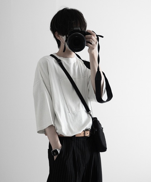 RUUBON（ルーボン）の「【RUUBON】damage pigment cotton Tee / ダメージピグメントコットンTシャツ（Tシャツ/カットソー・メンズ・ライトグレー/チャコールグレー・S/M/L）」の17枚目の写真