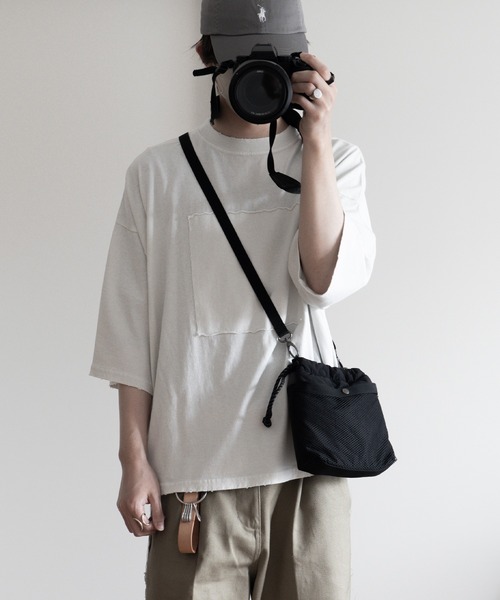 RUUBON（ルーボン）の「【RUUBON】damage pigment cotton Tee / ダメージピグメントコットンTシャツ（Tシャツ/カットソー・メンズ・ライトグレー/チャコールグレー・S/M/L）」の8枚目の写真