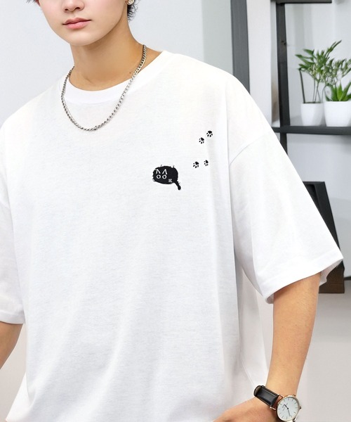 L'atelier(ラトリエ)の「ワイド 半袖 Tシャツ ロゴ ハート 黒猫 刺繍(Tシャツ/カットソー・メンズ・ホワイト系その他4/ブラック系その他4/グリーン系その他3/ピンク系4/グリーン系4/ブラック系3/ブラック系その他2/ブルー系その他2/ネイビー系3/グレー系その他2/ブラック系その他3/ホワイト系その他2/ホワイト系その他5/ホワイト系その他6/ブラック系その他5/グレー系その他3/ホワイト系その他7/ホワイト系1/ホワイト系3/グリーン系2/ネイビー系2/ブラック系1/ブラック系2/ブラック系9/ブラック系6/ブラック系8/ブラック系その他6/ホワイト系6/ホワイト系8/グリーン系6/ホワイト系5/ブラック系4/ブラック系その他/ブラック系7/ブラック系5/ネイビー系5/ホワイト系7/ブラック系その他7/ホワイト系4/その他1/その他2/ホワイト系その他3/ブラック/スミクロ/ホワイト系その他/その他3/その他5/その他4/その他6/その他8/その他7/その他9/その他11/その他10/その他13/その他12・M/L/LL/FREE)」の9枚目の写真