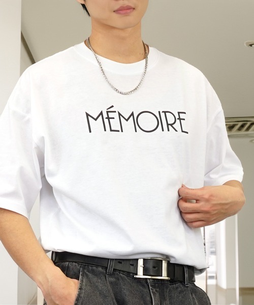 セール】ワイド 半袖 Tシャツ ロゴ サークル ハート 刺繍（T
