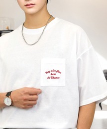 Candlestick（キャンドルスティック）の「ワイド 半袖 Tシャツ ロゴ ハート 黒猫 刺繍（Tシャツ/カットソー）」