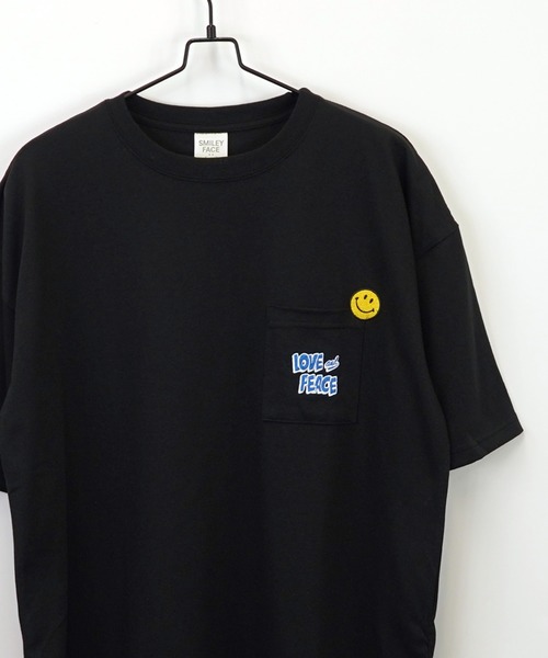 ワイド 半袖 Tシャツ ロゴ サークル ハート 刺繍（Tシャツ