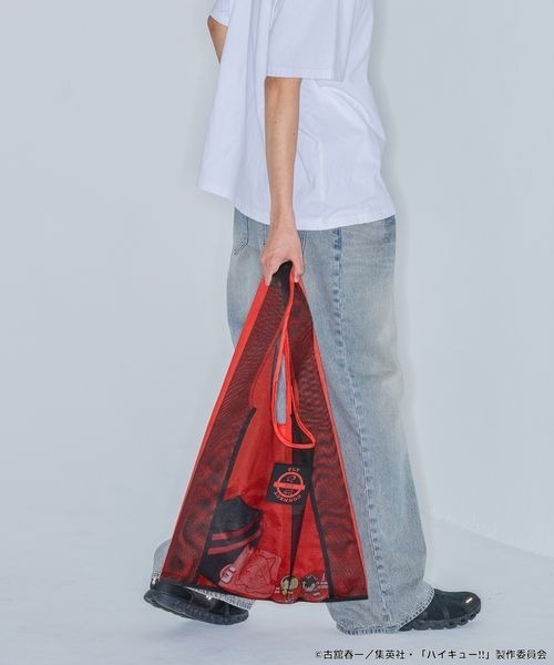JEANASIS(ジーナシス)の「【ハイキュー!!】メッシュトートBAG/323882(トートバッグ・レディース・オレンジ系その他/レッド系その他・FREE)」の2枚目の写真